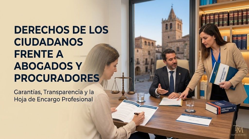 Derechos de los ciudadanos frente a abogados y procuradores