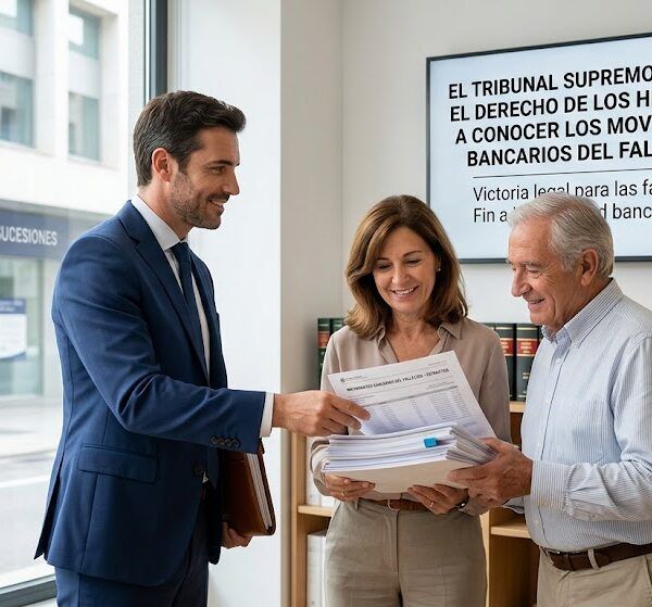 Movimientos bancarios del fallecido: derechos de los herederos