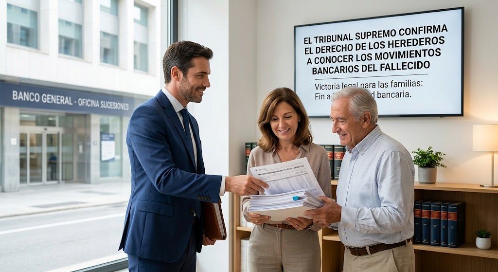 Movimientos bancarios del fallecido: derechos de los herederos